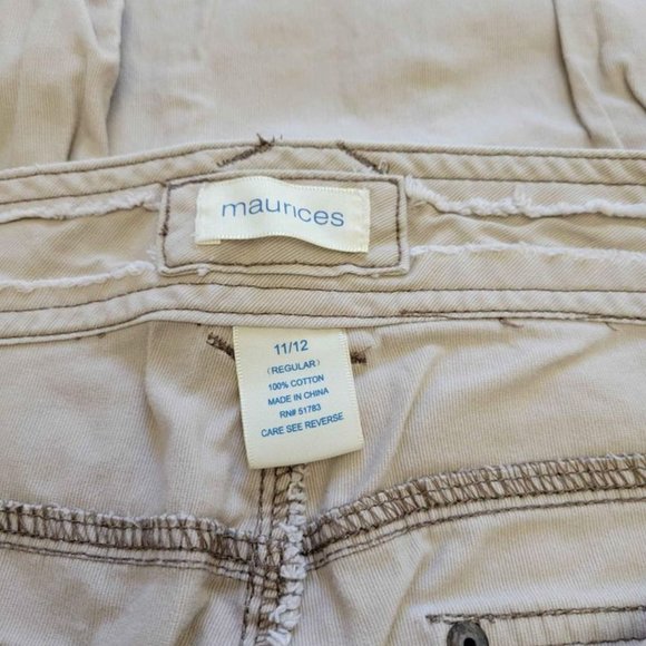 Clothes Maurices Jean Khaki Pants Size 11/12 - Picture 5 of 5